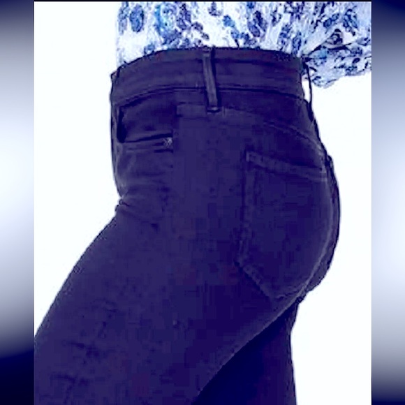 NWT: NYDJ’s Black MID RISE Straight Ankle Button Down Fly, 5Pockets Dressy Pants - Picture 7 of 16